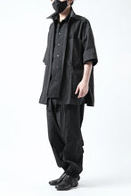 画像をギャラリービューアに読み込む, Y's.... WRINKLE TEXTURE TACTICAL PANTS (BLACK)
