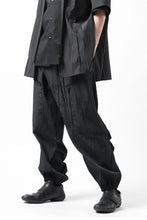 画像をギャラリービューアに読み込む, Y's.... WRINKLE TEXTURE TACTICAL PANTS (BLACK)