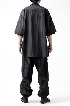 画像をギャラリービューアに読み込む, Y's.... WRINKLE TEXTURE TACTICAL PANTS (BLACK)