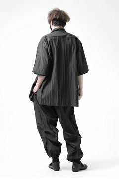 画像をギャラリービューアに読み込む, Y's.... WRINKLE TEXTURE TACTICAL PANTS (BLACK)