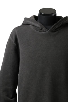 Load image into Gallery viewer, daub exclusive HOODED SWEAT PULL OVER / COLD DYED JERSEY (DARK GREY)