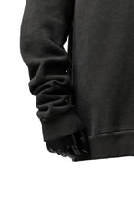 Load image into Gallery viewer, daub exclusive HOODED SWEAT PULL OVER / COLD DYED JERSEY (DARK GREY)