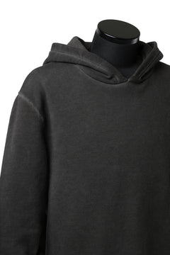 Load image into Gallery viewer, daub exclusive HOODED SWEAT PULL OVER / COLD DYED JERSEY (DARK GREY)