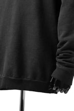 Load image into Gallery viewer, daub exclusive HOODED SWEAT PULL OVER / COLD DYED JERSEY (DARK GREY)
