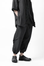 画像をギャラリービューアに読み込む, Y's.... WRINKLE TEXTURE TACTICAL PANTS (BLACK)
