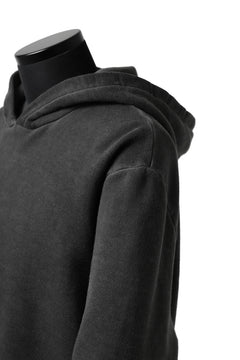 Load image into Gallery viewer, daub exclusive HOODED SWEAT PULL OVER / COLD DYED JERSEY (DARK GREY)
