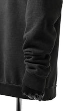 Load image into Gallery viewer, daub exclusive HOODED SWEAT PULL OVER / COLD DYED JERSEY (DARK GREY)