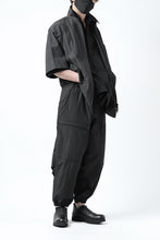 画像をギャラリービューアに読み込む, Y's.... WRINKLE TEXTURE TACTICAL PANTS (BLACK)