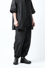 画像をギャラリービューアに読み込む, Y's.... WRINKLE TEXTURE TACTICAL PANTS (BLACK)
