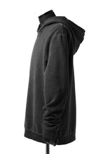 Load image into Gallery viewer, daub exclusive HOODED SWEAT PULL OVER / COLD DYED JERSEY (DARK GREY)