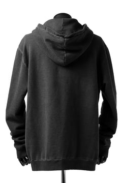 Load image into Gallery viewer, daub exclusive HOODED SWEAT PULL OVER / COLD DYED JERSEY (DARK GREY)