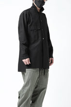 画像をギャラリービューアに読み込む, Y's LOOSEY WORK SHIRT / AIR-TUMBLED COTTON (BLACK)