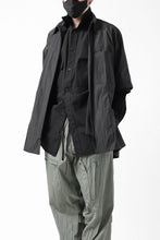 画像をギャラリービューアに読み込む, Y's LOOSEY WORK SHIRT / AIR-TUMBLED COTTON (BLACK)