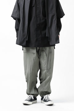 画像をギャラリービューアに読み込む, Y's.... WRINKLE TEXTURE TACTICAL PANTS (KHAKI)