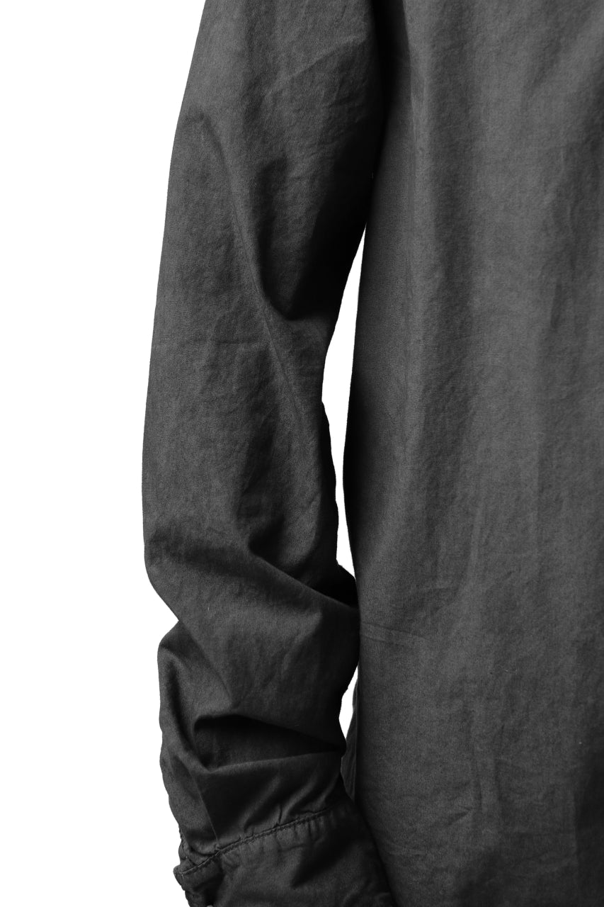 画像をギャラリービューアに読み込む, daub PLAIN COLLAR SHIRT / COLD DYED ORGANIC COTTON (DARK GREY)