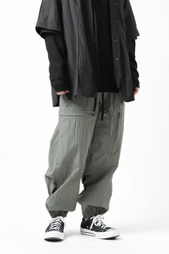 画像をギャラリービューアに読み込む, Y's.... WRINKLE TEXTURE TACTICAL PANTS (KHAKI)
