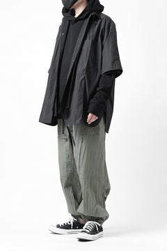 画像をギャラリービューアに読み込む, Y's LOOSEY WORK SHIRT / AIR-TUMBLED COTTON (BLACK)