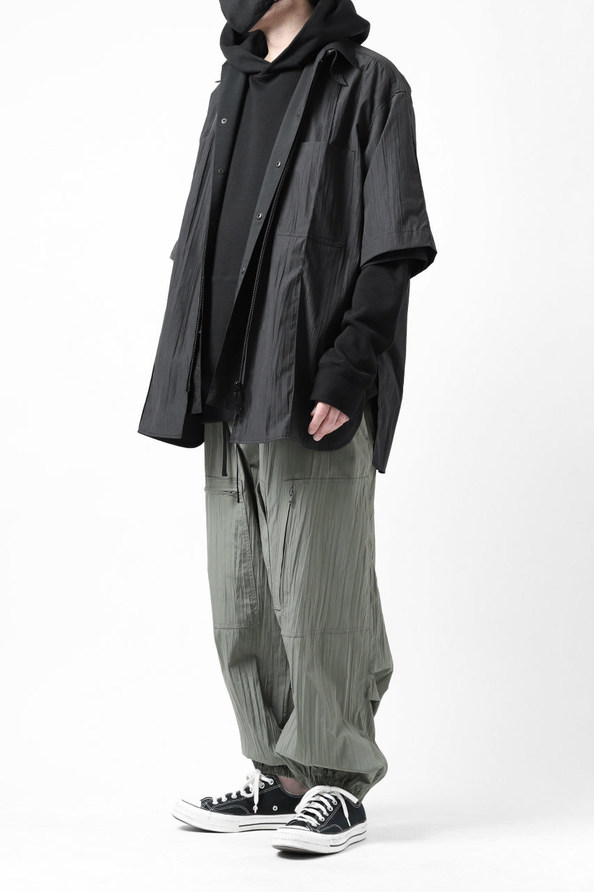 画像をギャラリービューアに読み込む, Y's LOOSEY WORK SHIRT / AIR-TUMBLED COTTON (BLACK)