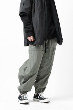 画像をギャラリービューアに読み込む, Y's.... WRINKLE TEXTURE TACTICAL PANTS (KHAKI)