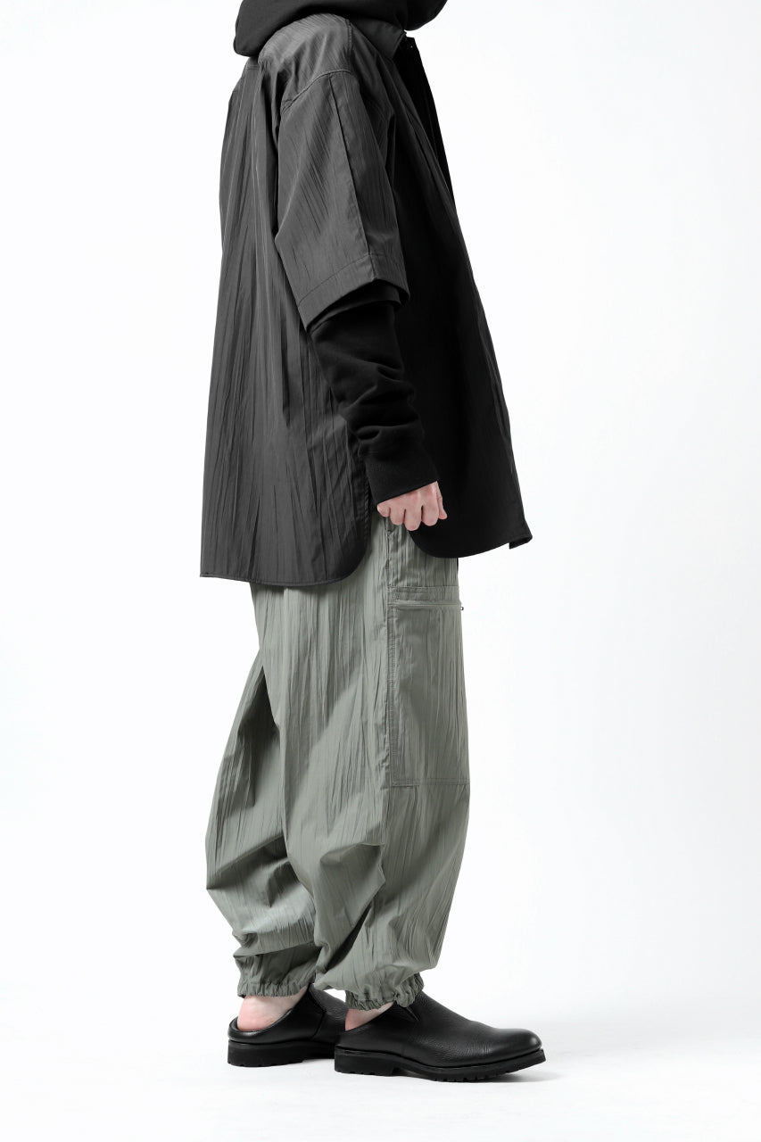 画像をギャラリービューアに読み込む, Y's.... WRINKLE TEXTURE TACTICAL PANTS (KHAKI)