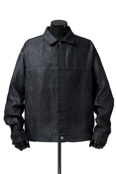 Load image into Gallery viewer, CAPERTICA BIG JEAN JACKET / LINEN DENIM (INDIGO)