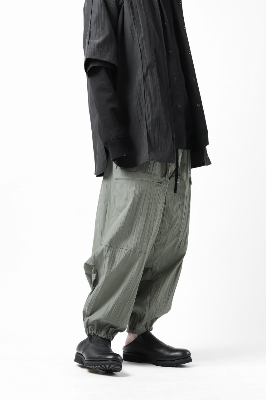 画像をギャラリービューアに読み込む, Y's.... WRINKLE TEXTURE TACTICAL PANTS (KHAKI)