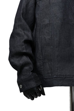 Load image into Gallery viewer, CAPERTICA BIG JEAN JACKET / LINEN DENIM (INDIGO)