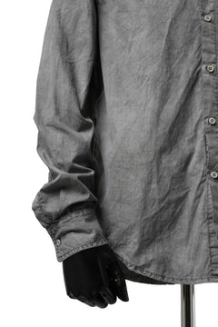 Load image into Gallery viewer, daub PLAIN COLLAR SHIRT / COLD DYED ORGANIC COTTON (GREY)