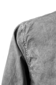 Load image into Gallery viewer, daub PLAIN COLLAR SHIRT / COLD DYED ORGANIC COTTON (GREY)