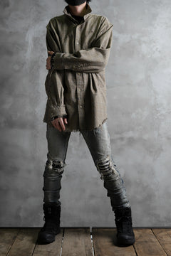 画像をギャラリービューアに読み込む, RESURRECTION HANDMADE vintage damage plaid shirt (KHAKI BEIGE)