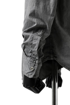 Load image into Gallery viewer, daub PLAIN COLLAR SHIRT / COLD DYED ORGANIC COTTON (GREY)