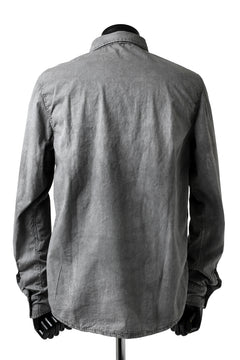 Load image into Gallery viewer, daub PLAIN COLLAR SHIRT / COLD DYED ORGANIC COTTON (GREY)