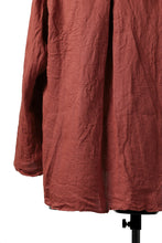画像をギャラリービューアに読み込む, YUTA MATSUOKA round neck shirt / sulfur dyed washer linen (red)