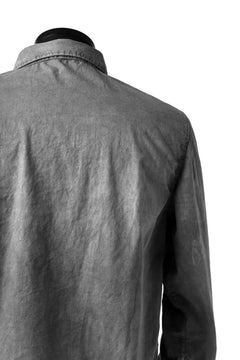 Load image into Gallery viewer, daub PLAIN COLLAR SHIRT / COLD DYED ORGANIC COTTON (GREY)