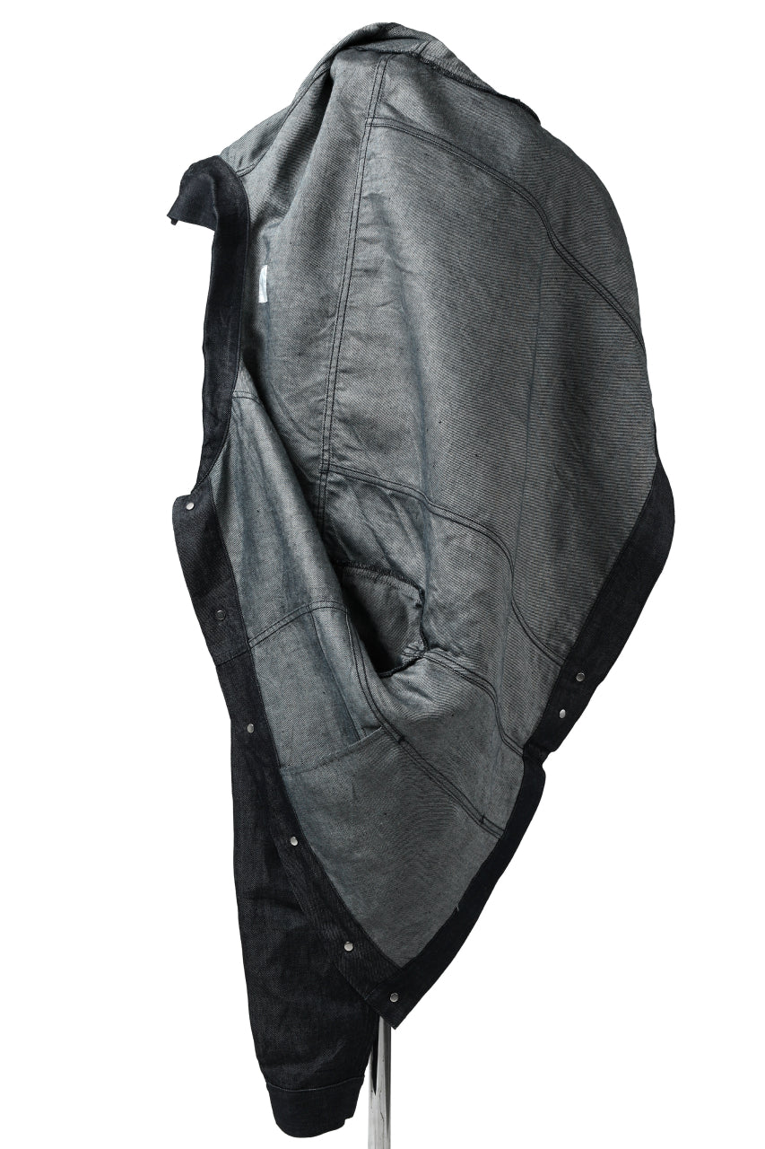 Load image into Gallery viewer, CAPERTICA BIG JEAN JACKET / LINEN DENIM (INDIGO)