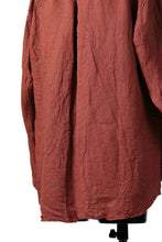画像をギャラリービューアに読み込む, YUTA MATSUOKA round neck shirt / sulfur dyed washer linen (red)