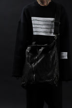 画像をギャラリービューアに読み込む, ISAMU KATAYAMA BACKLASH 2WAY ZIP BAG / ITALY SHOULDER OBJECT DYED (BLACK)