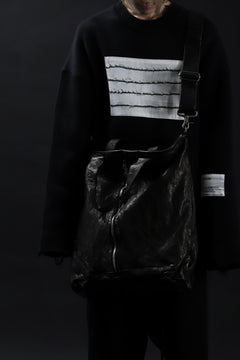 画像をギャラリービューアに読み込む, ISAMU KATAYAMA BACKLASH 2WAY ZIP BAG / ITALY SHOULDER OBJECT DYED (BLACK)
