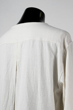 画像をギャラリービューアに読み込む, YUTA MATSUOKA round neck shirt / cotton silk nep viyella (white)