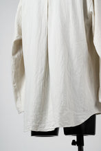 画像をギャラリービューアに読み込む, YUTA MATSUOKA round neck shirt / cotton silk nep viyella (white)