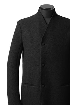Load image into Gallery viewer, daub RAW EDGE COAT / VIRGIN WOOL (BLACK)