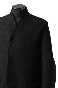 Load image into Gallery viewer, daub RAW EDGE COAT / VIRGIN WOOL (BLACK)