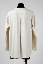 画像をギャラリービューアに読み込む, YUTA MATSUOKA round neck shirt / cotton silk nep viyella (white)