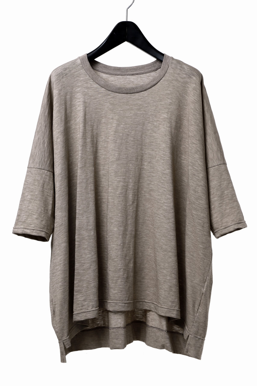画像をギャラリービューアに読み込む, A.F ARTEFACT OVER SIZED DOLMAN TEE / SLAB JERSEY (BEIGE)