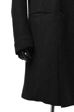 Load image into Gallery viewer, daub RAW EDGE COAT / VIRGIN WOOL (BLACK)
