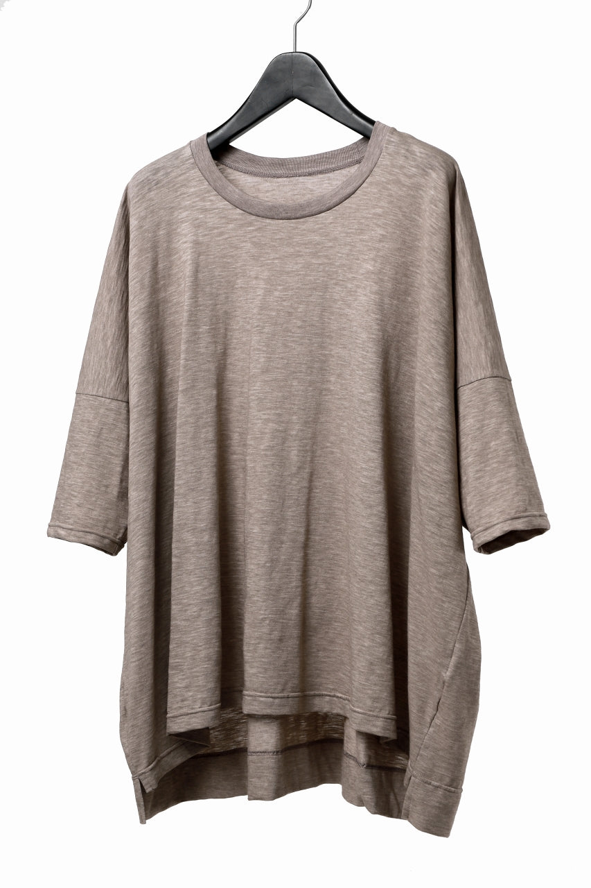 画像をギャラリービューアに読み込む, A.F ARTEFACT OVER SIZED DOLMAN TEE / SLAB JERSEY (BEIGE)