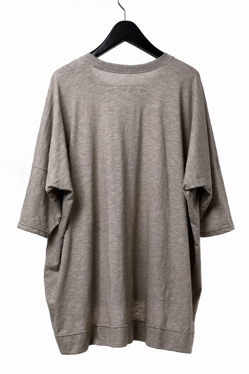 画像をギャラリービューアに読み込む, A.F ARTEFACT OVER SIZED DOLMAN TEE / SLAB JERSEY (BEIGE)