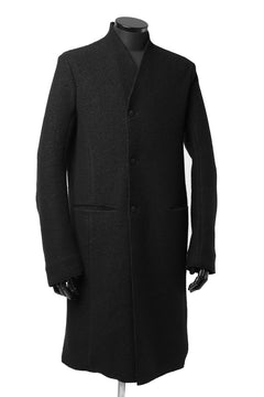 Load image into Gallery viewer, daub RAW EDGE COAT / VIRGIN WOOL (BLACK)