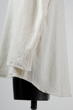 画像をギャラリービューアに読み込む, YUTA MATSUOKA round neck shirt / cotton silk nep viyella (white)