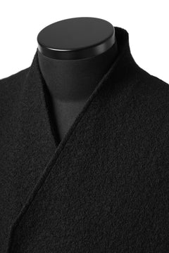 Load image into Gallery viewer, daub RAW EDGE COAT / VIRGIN WOOL (BLACK)